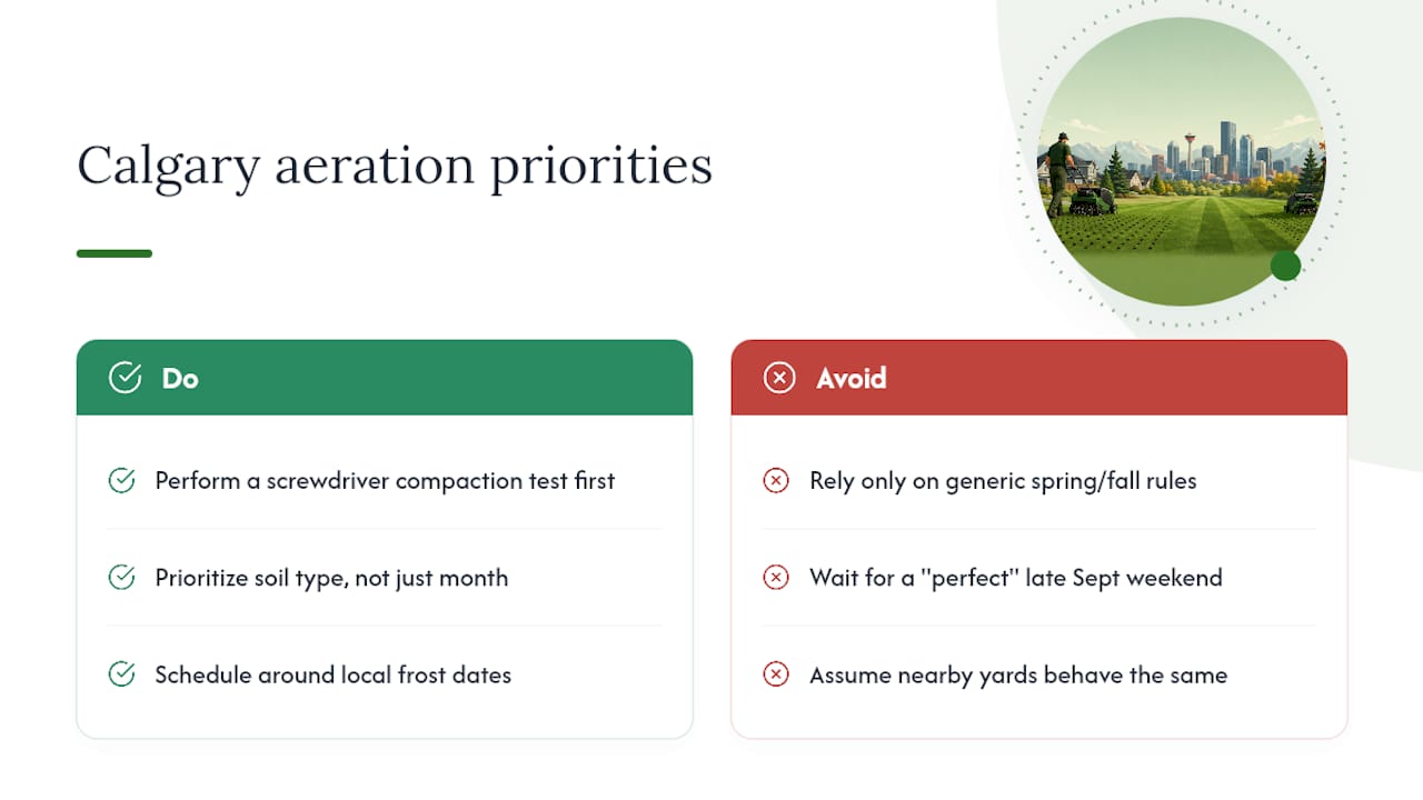 Calgary lawns don't follow the textbook, and the advice shouldn't either — overview diagram