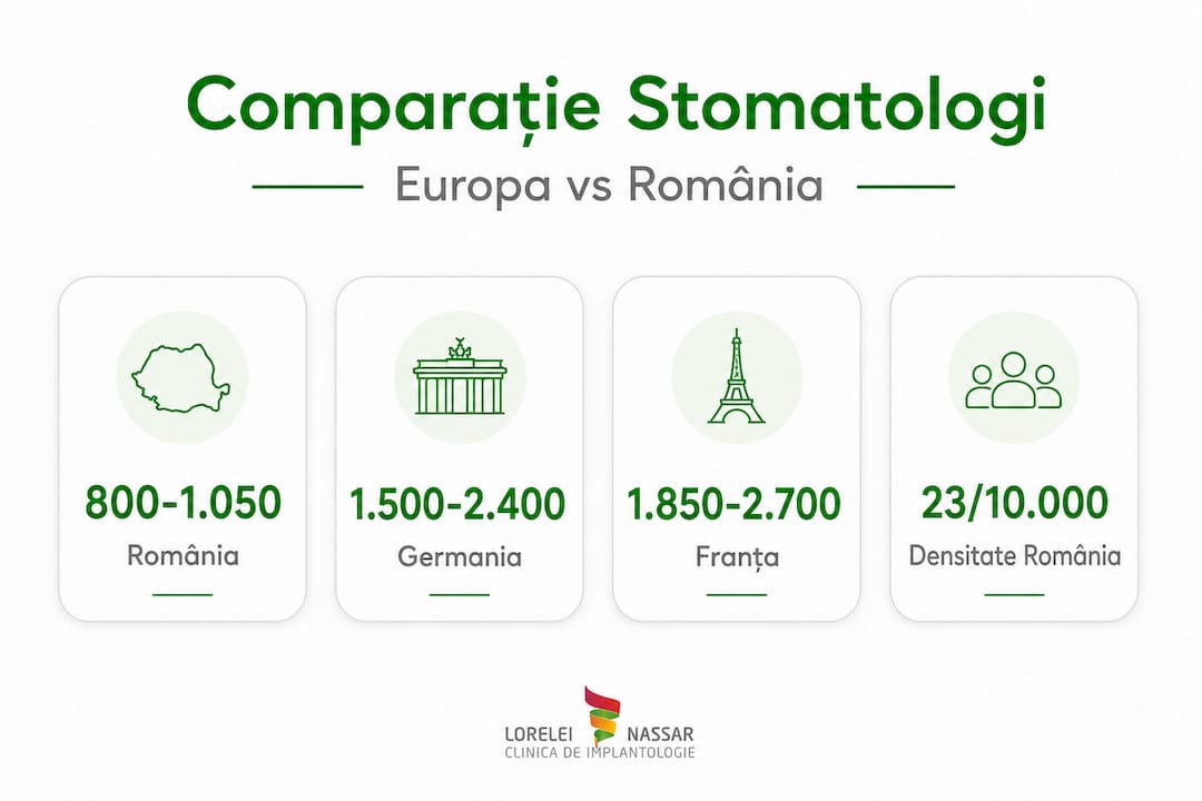 Infografic: Cum se poziționează stomatologia din România în comparație cu restul Europei