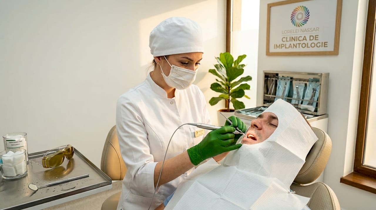 Avantaje tratamente laser dentare: ghid complet 2026 1 Imagine surprinsă de aproape cu un laser dentar în timpul utilizării