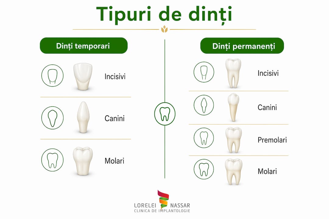 Infografic: diferențe între dinții de lapte și cei permanenți