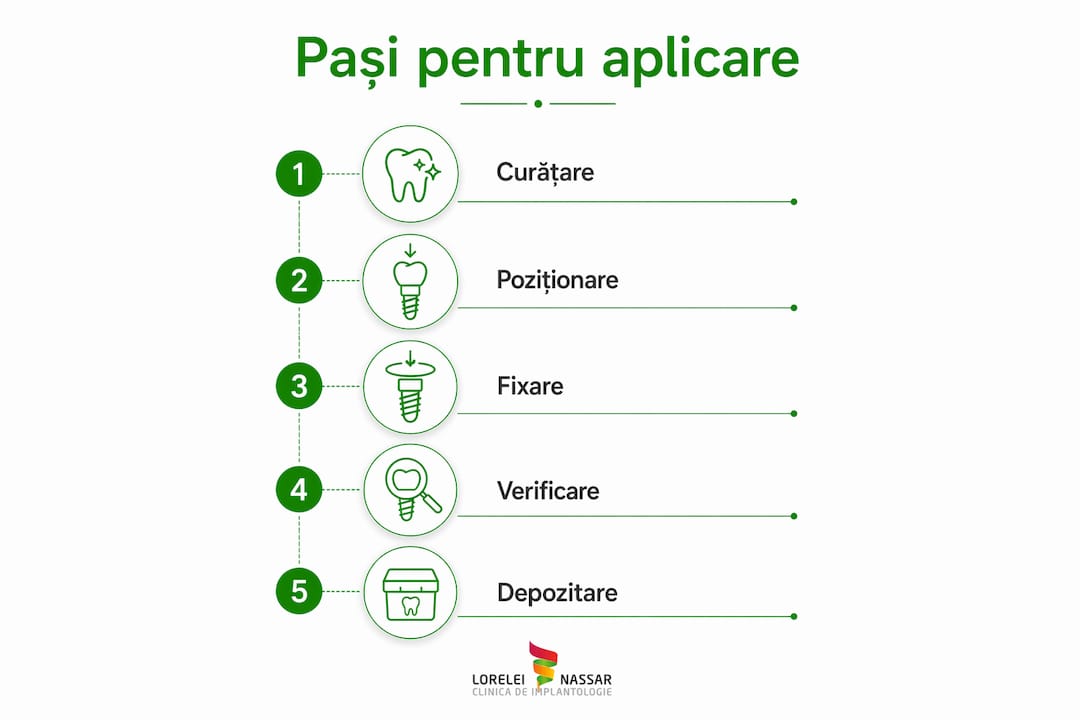 Cum se aplică alignerele Invisalign: ghid practic 2 Infografic: etapele purtării gutierelor Invisalign