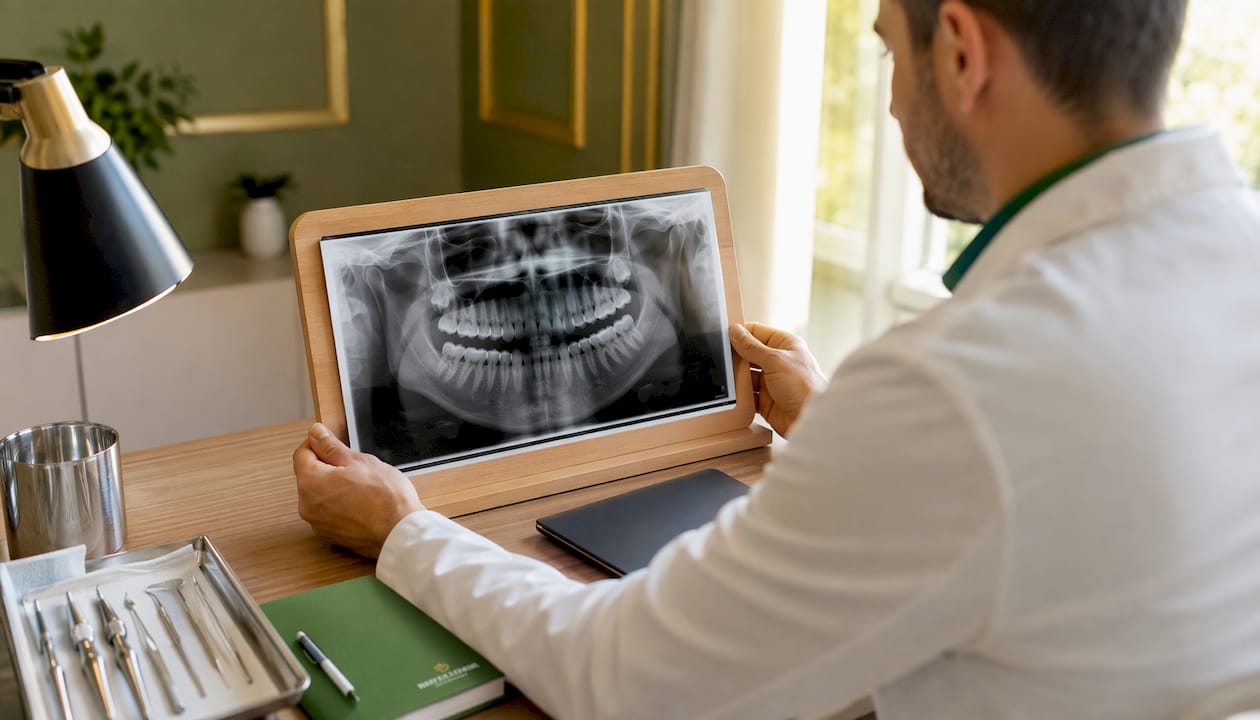 Pași pentru implant dentar fără durere: ghid complet 1 Radiografia panoramică – investigația esențială înainte de un implant dentar