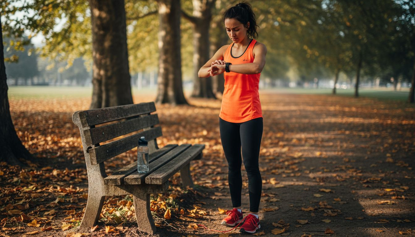 Runner checks hydration and potassium level