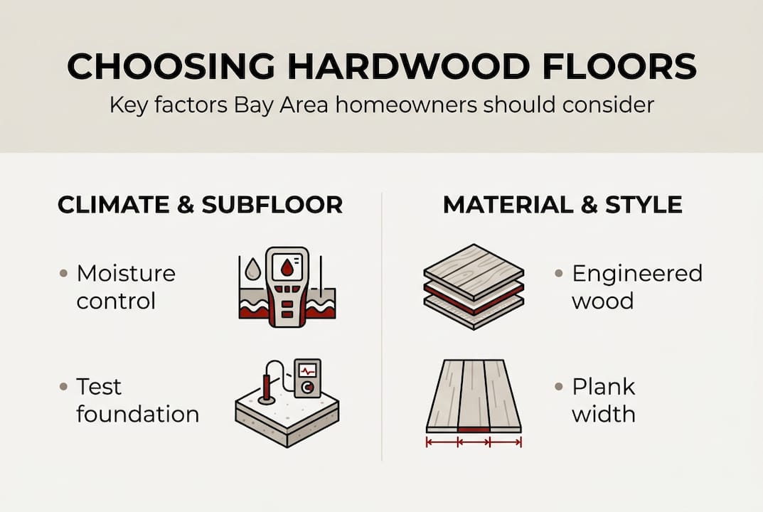 Infographic: Bay Area hardwood floor selection keys