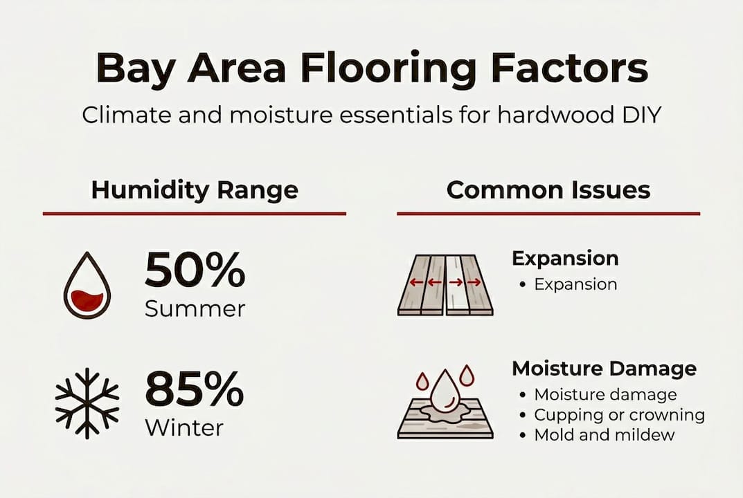 Infographic Bay Area flooring climate essentials