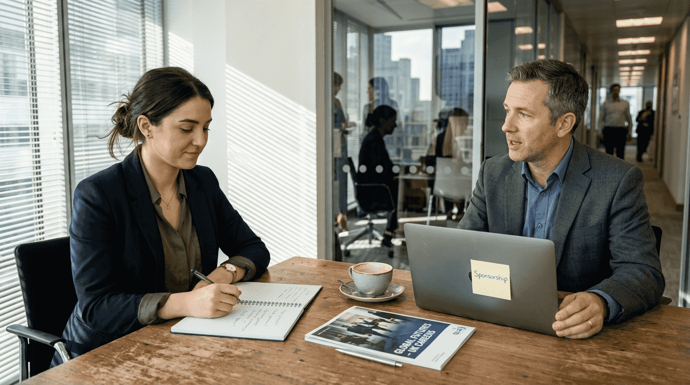Candidate in interview with UK employer for sponsorship