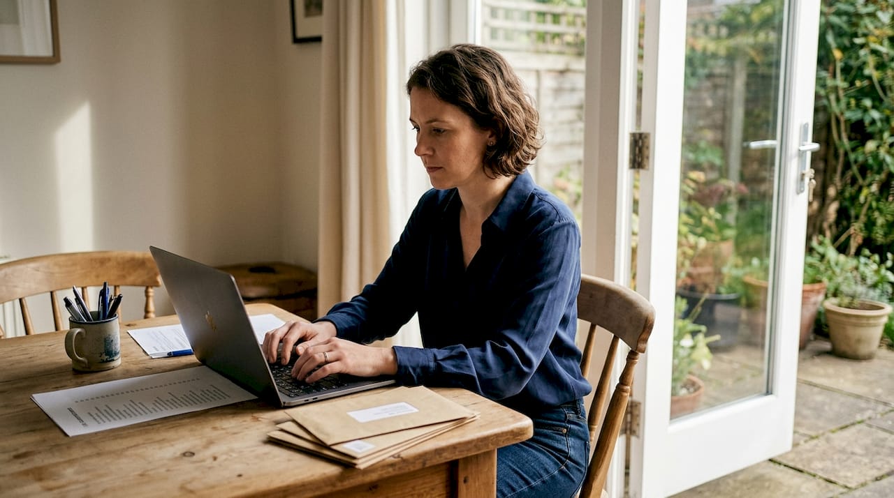 Director entering company registration details