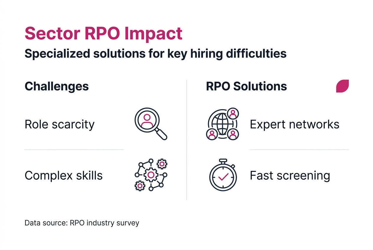 Infographic on RPO sector challenges and solutions