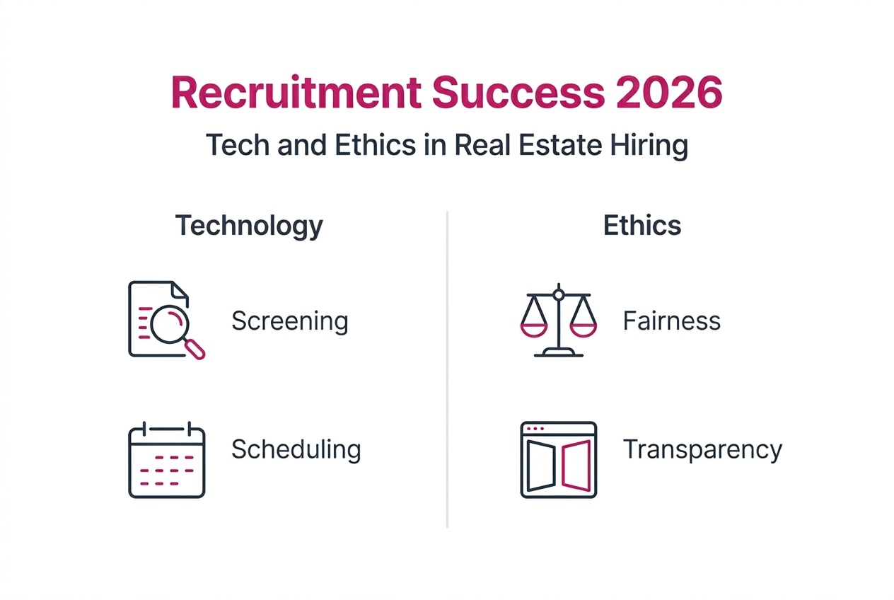 Infographic balancing recruitment tech and ethics