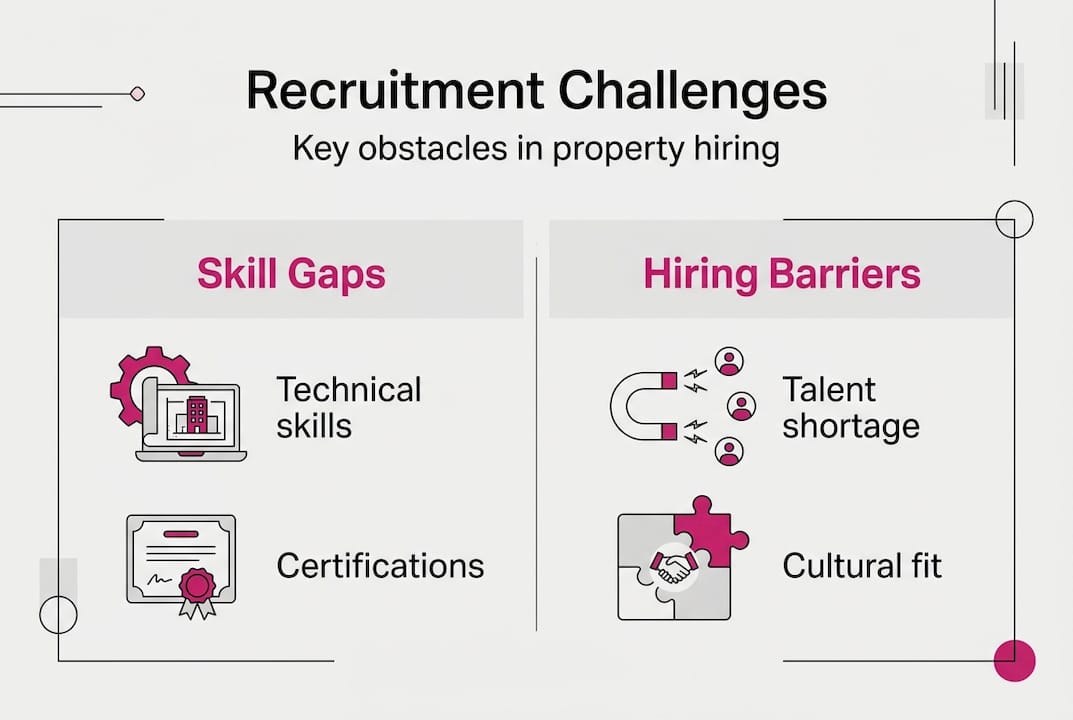 Infographic shows main property hiring challenges