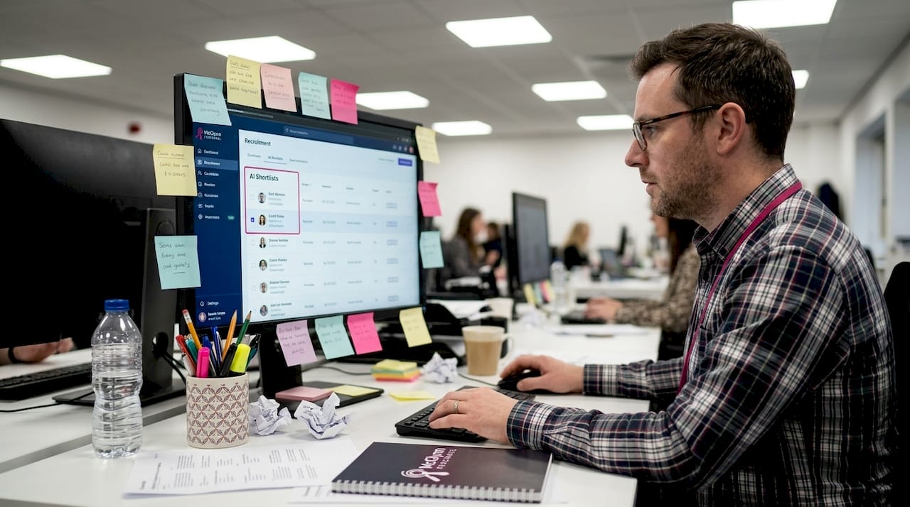 HR manager using AI for recruitment