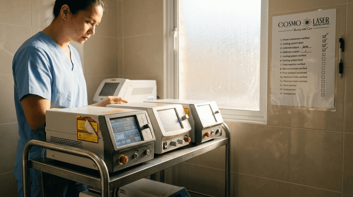 Various lasers used for skin resurfacing treatment