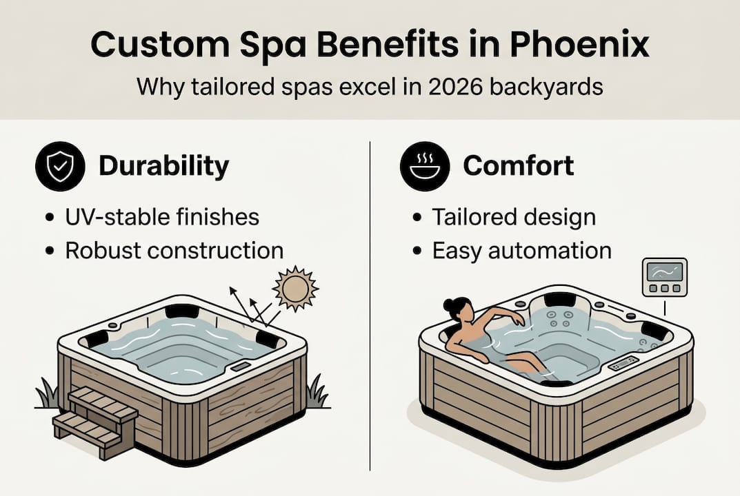 Infographic: Custom spa advantages in Phoenix