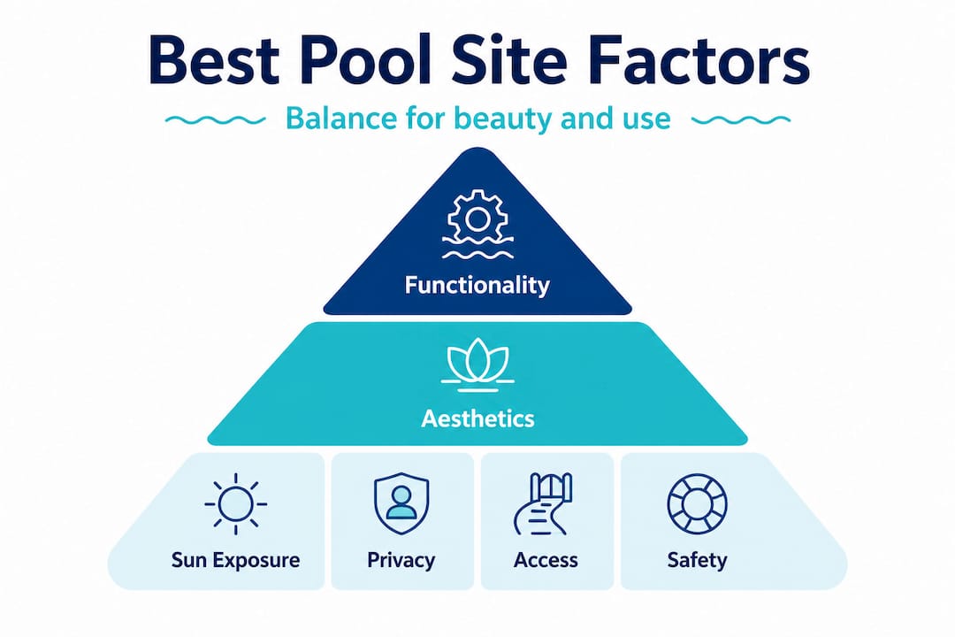 Hierarchy pyramid of key pool site factors