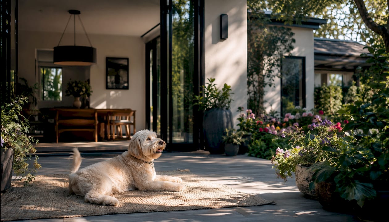 Seamless home-to-garden indoor-outdoor flow