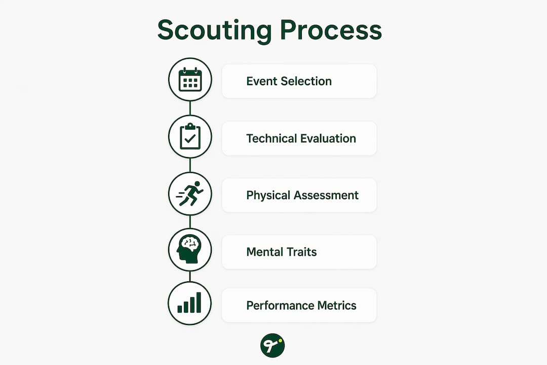 Infographic illustrating key scouting steps