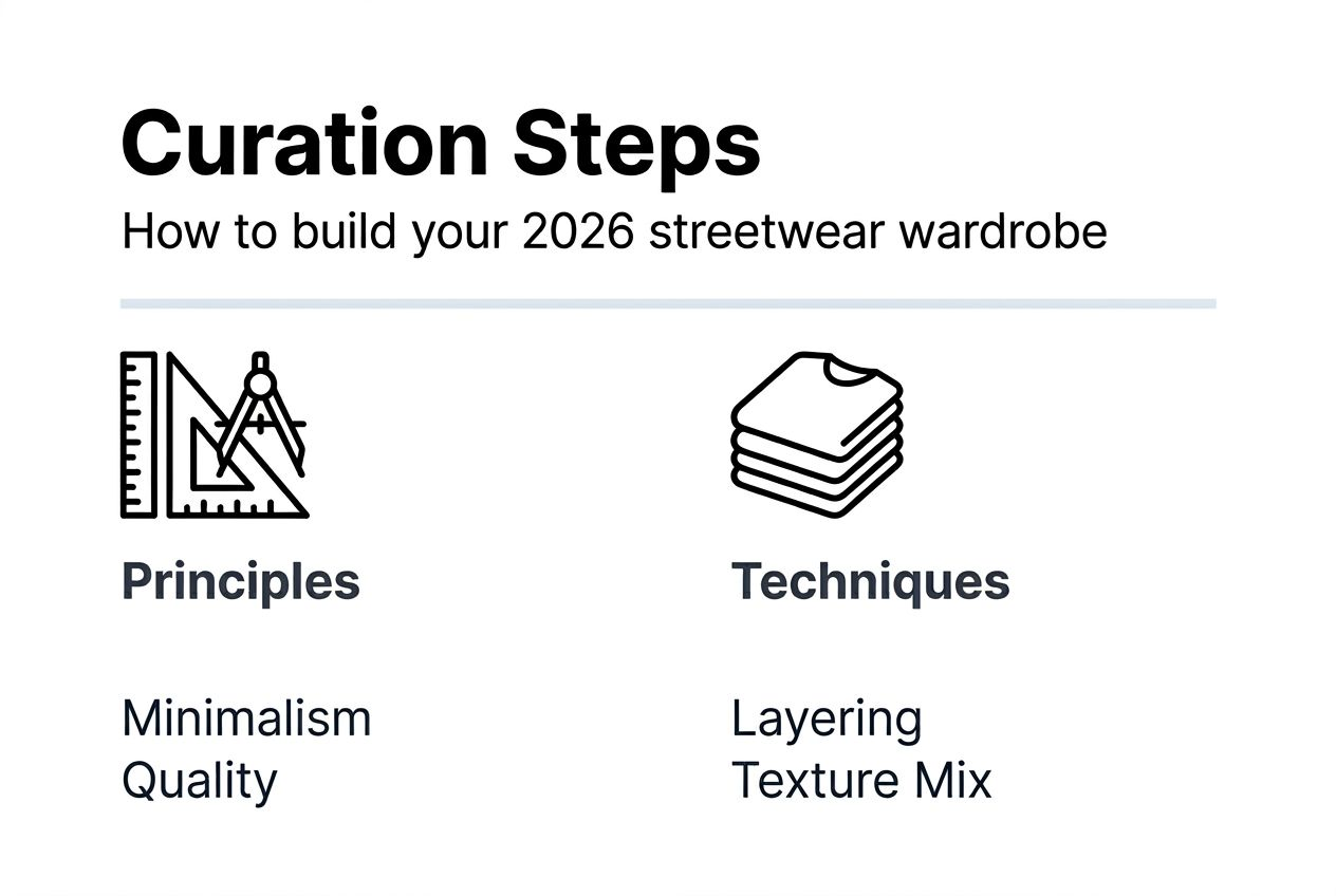 Infographic showing Japanese streetwear curation steps