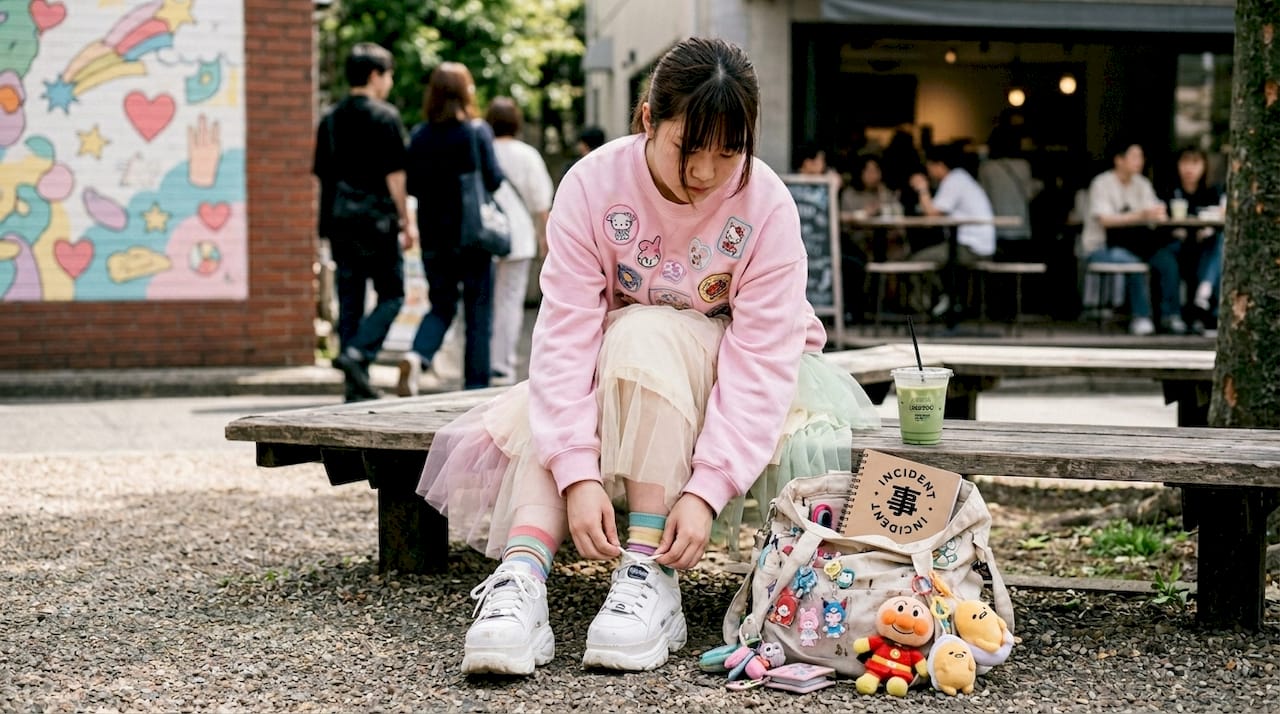 Teen wearing pastel Kawaii streetwear in Harajuku