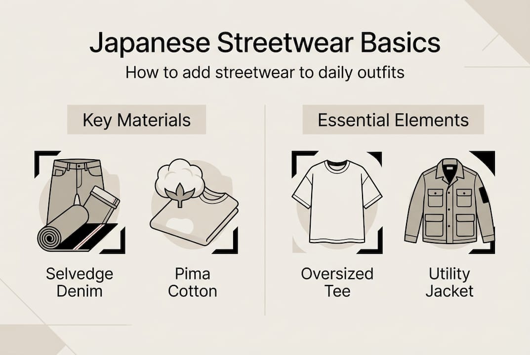 Infographic guide to Japanese streetwear essentials