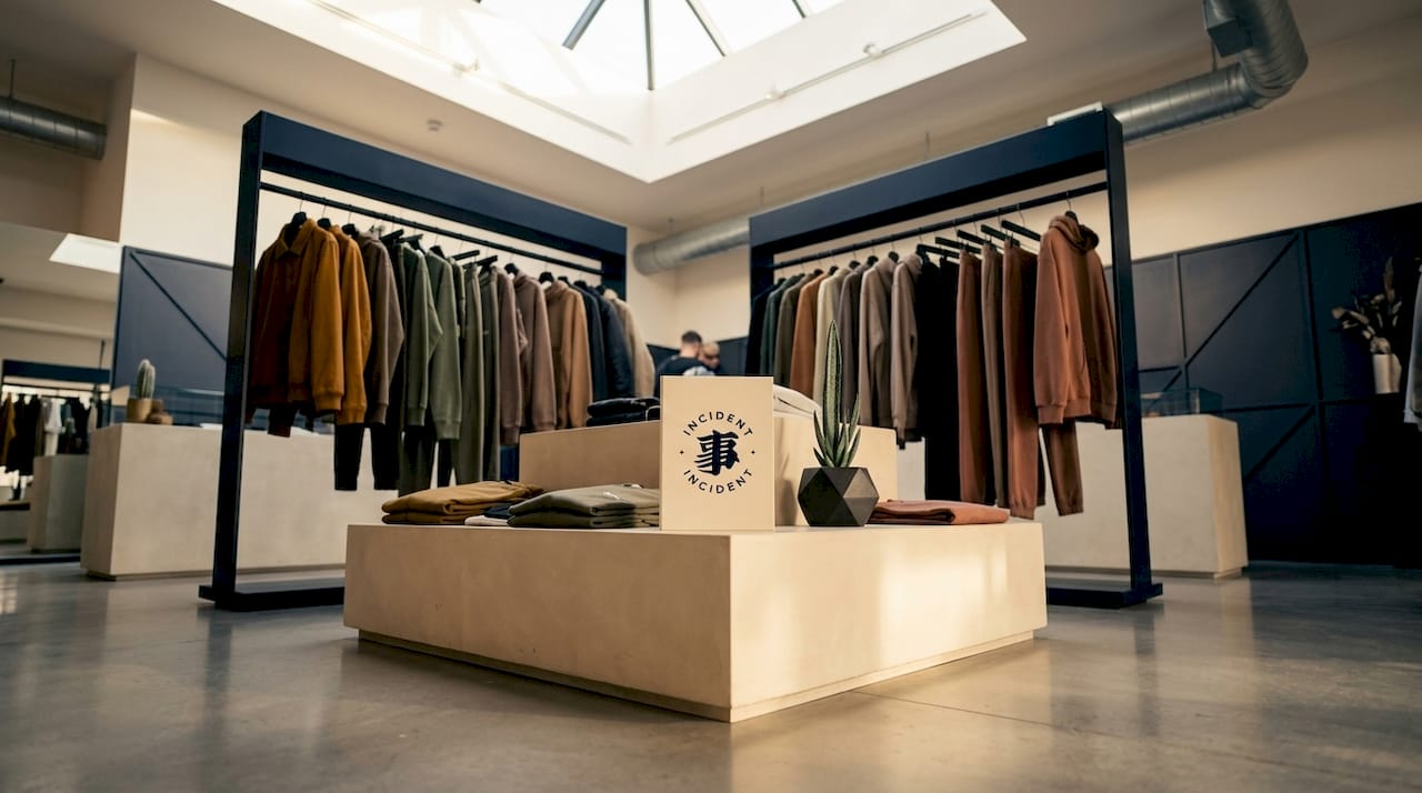 Limited edition capsule collection in boutique