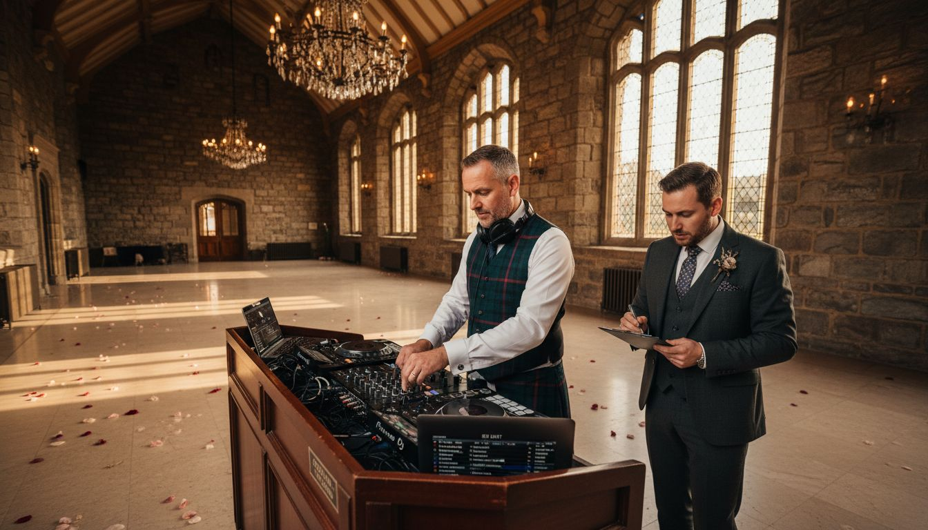 Scottish wedding DJ and MC at luxury venue