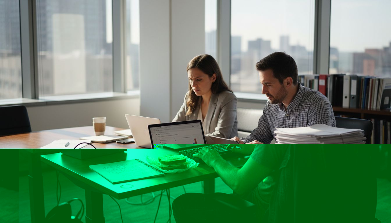 Engineer working on data encoding workflow