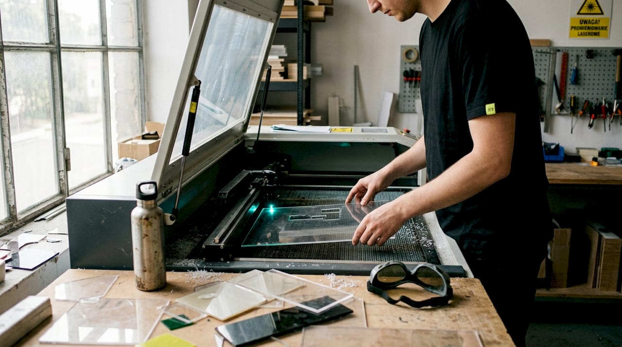 Cięcie plexi laserem – idealne rozwiązanie do produkcji nowoczesnych ekspozytorów reklamowych