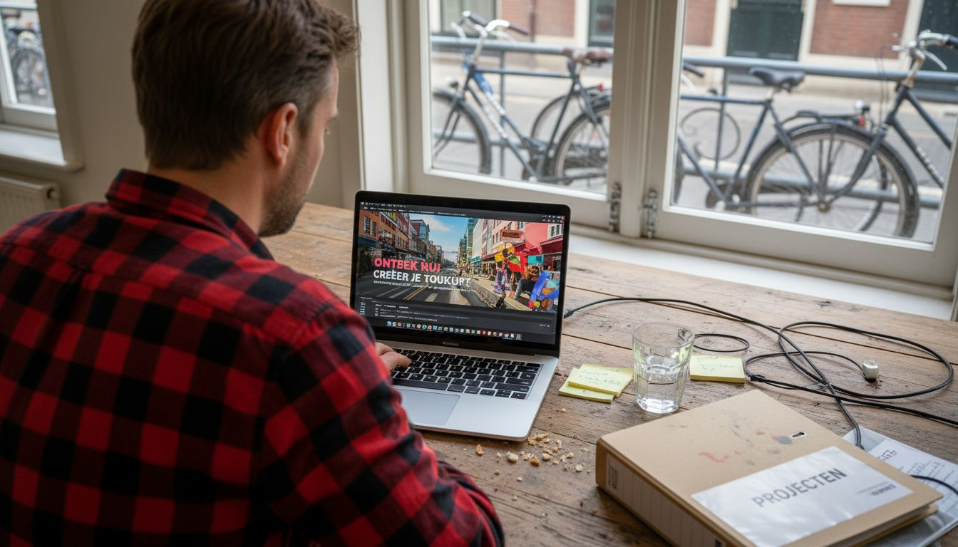 Een contentmaker zet zich in om de winkel extra in de spotlight te zetten.