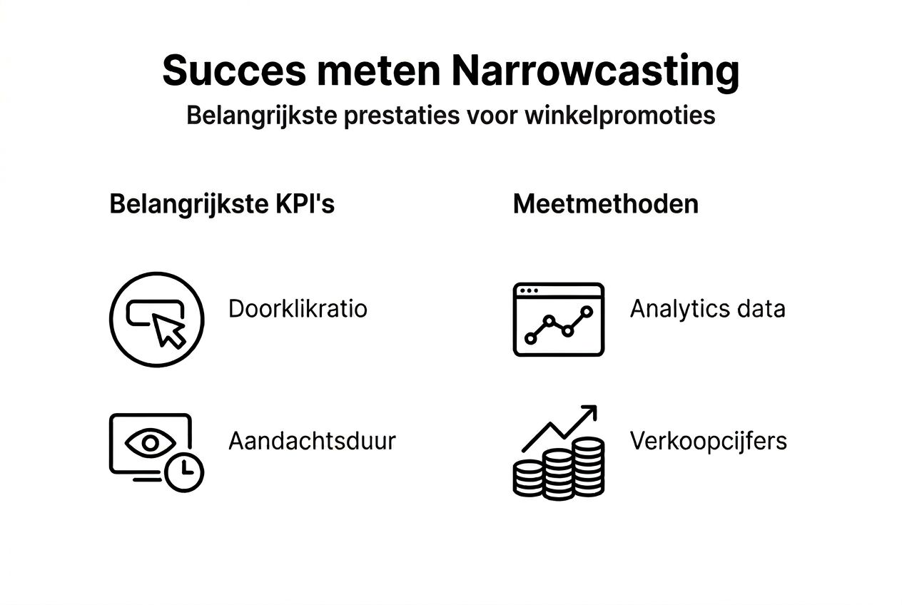 Infographic: zo meet je het succes van narrowcasting