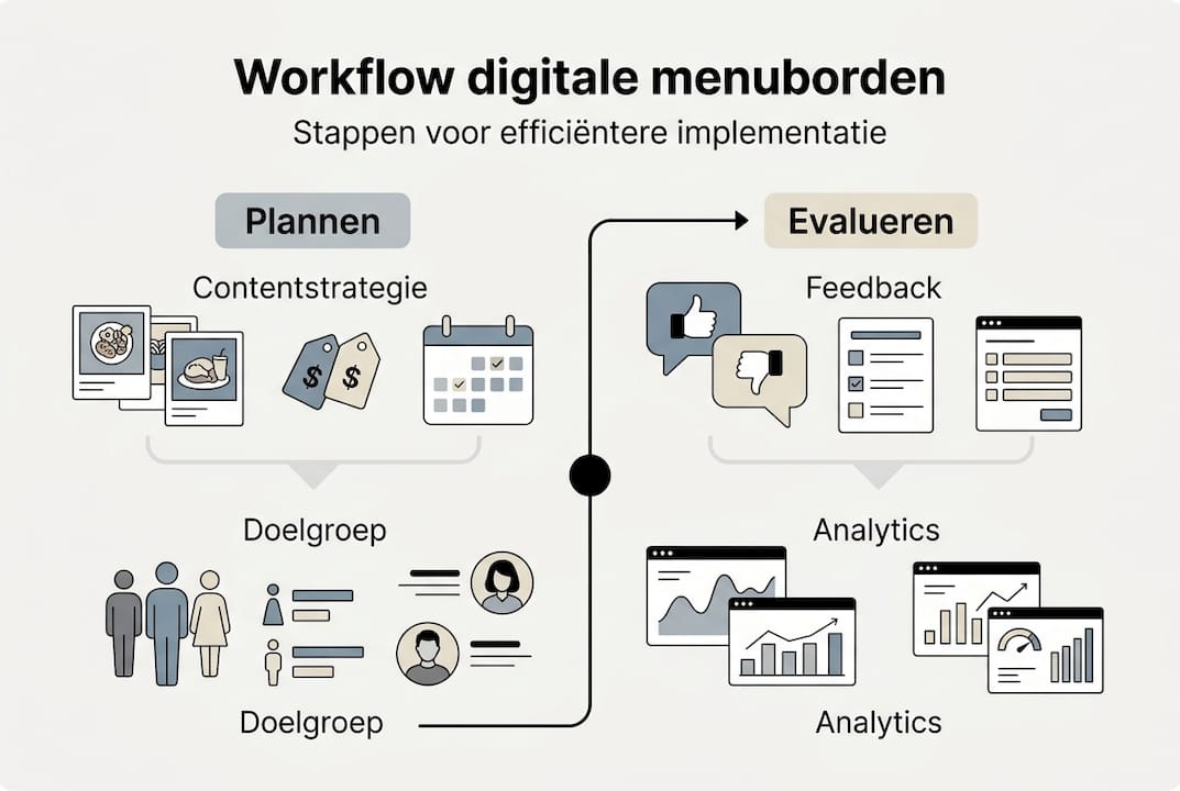 Infographic: zo haal je het maximale uit de workflow van digitale menuborden