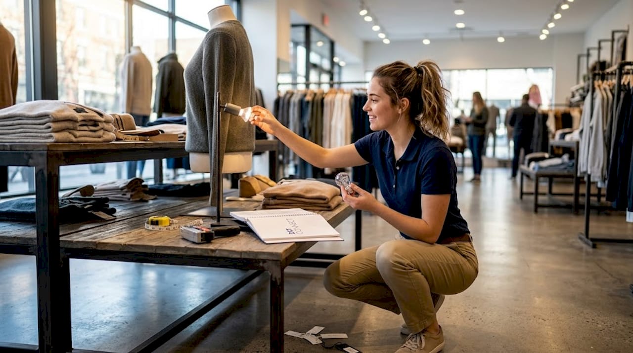 Merchandiser replacing lighting for store display