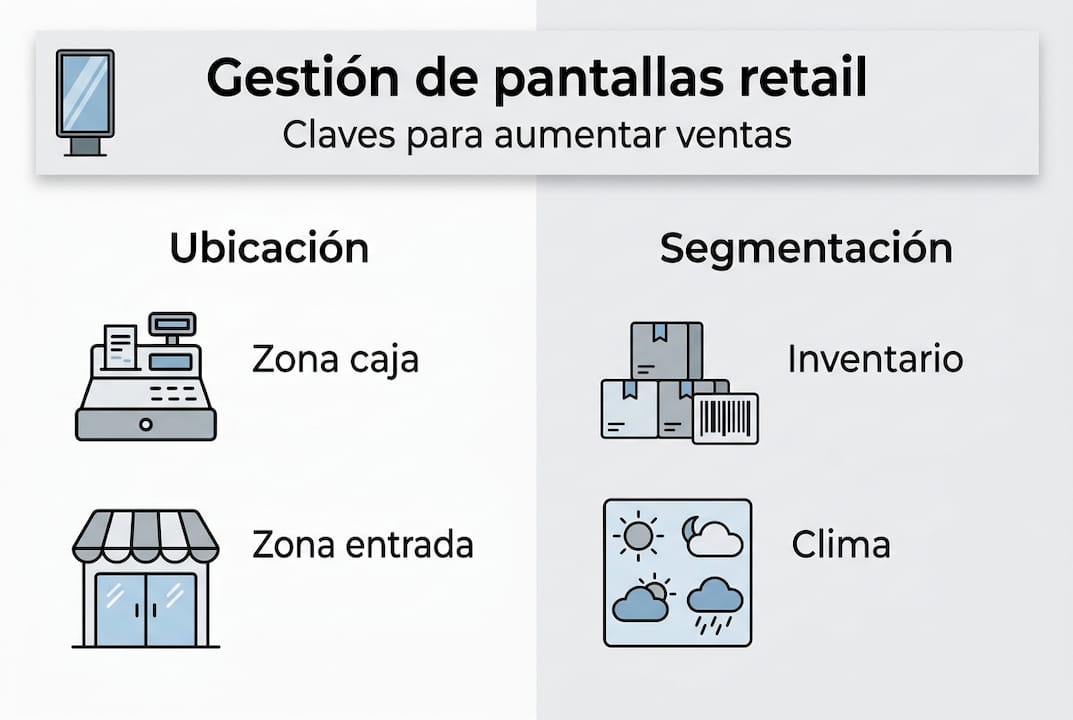 Infografía: aspectos clave sobre el uso de pantallas en tiendas minoristas