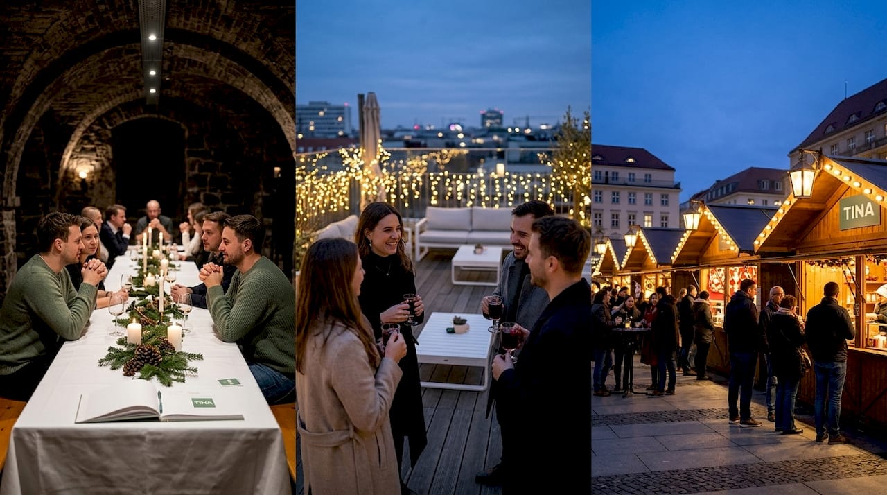 Variety of Berlin Christmas party venue types