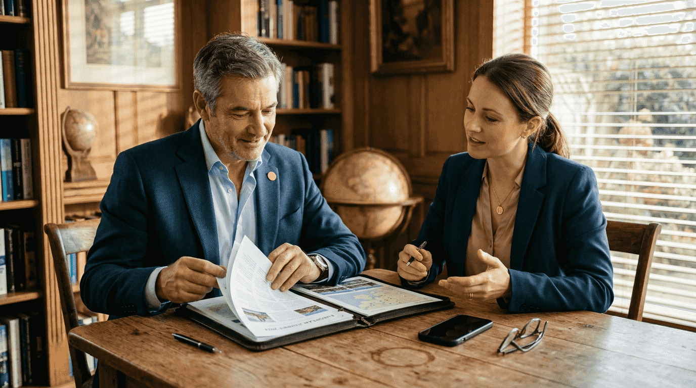 Travel concierge consulting high-net-worth client