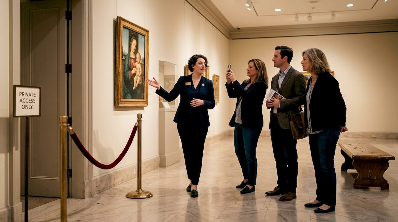Private behind-the-scenes tour in museum
