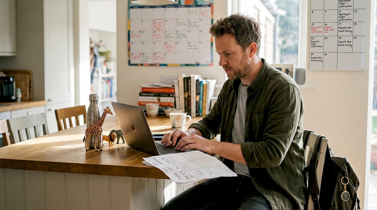 Coordinator planning multi-generational safari trip