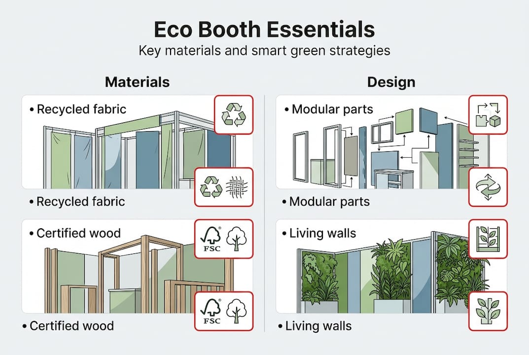 Infographic: core eco booth materials and design