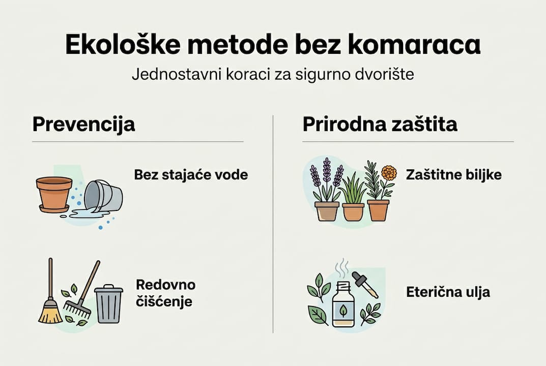 Najvažniji ekološki načini suzbijanja komaraca – infografika