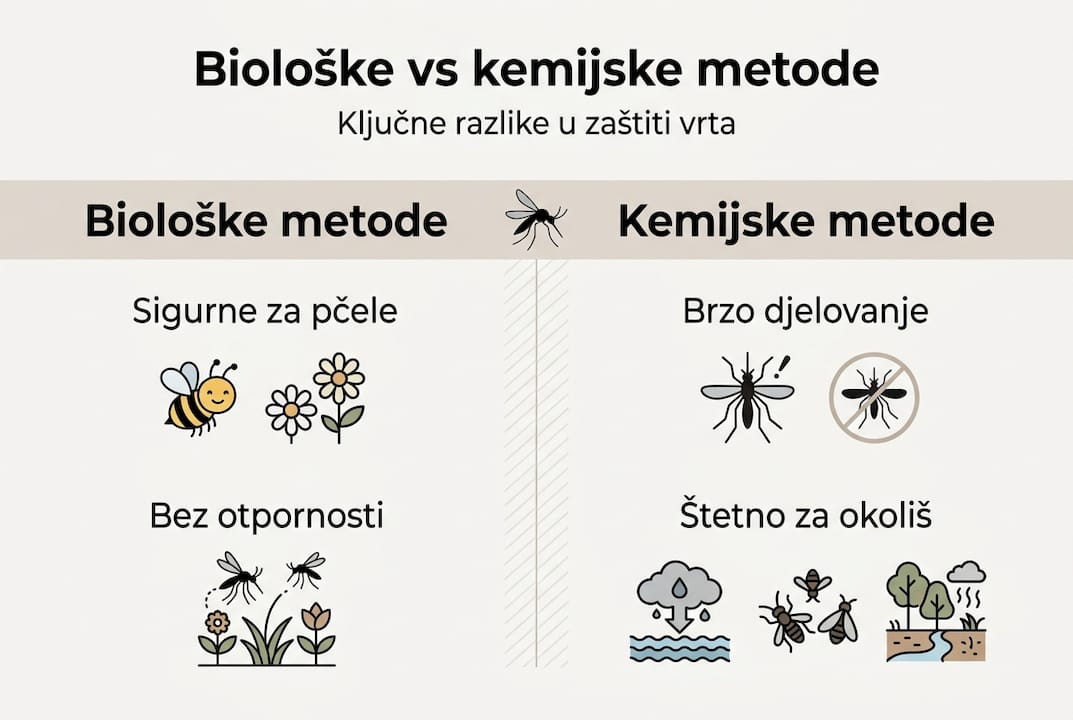 Ova infografika daje pregled i usporedbu različitih metoda.
