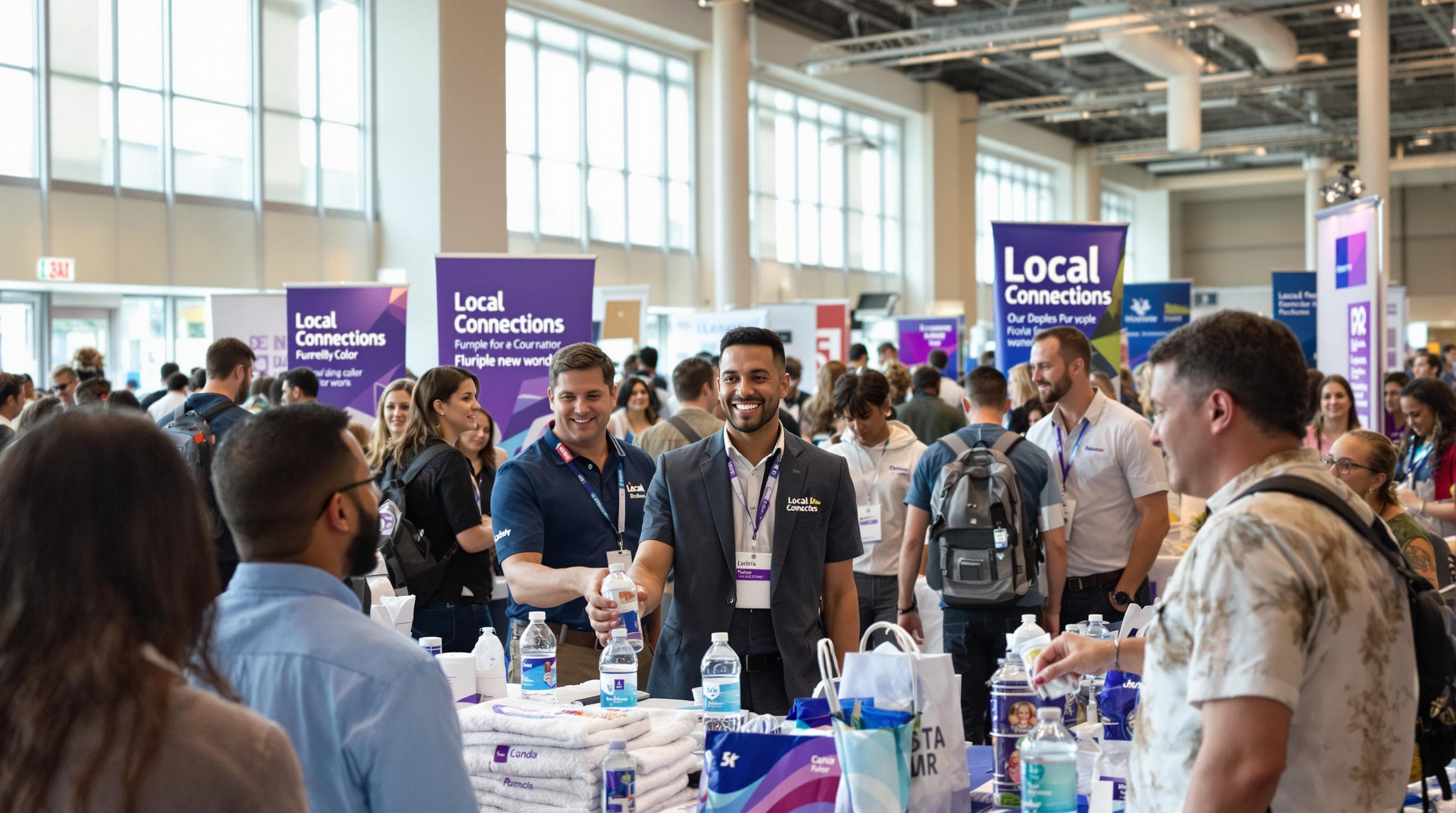 People Network And Share Promotional Products At A Florida Event