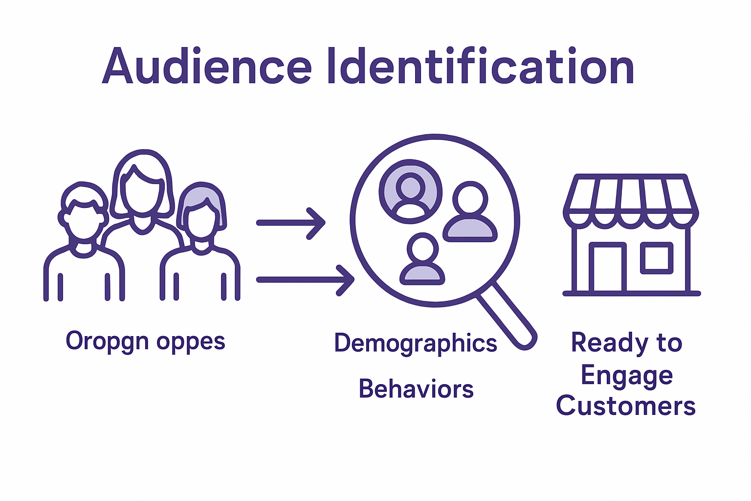 Infographic Showing Process To Identify Local Audience