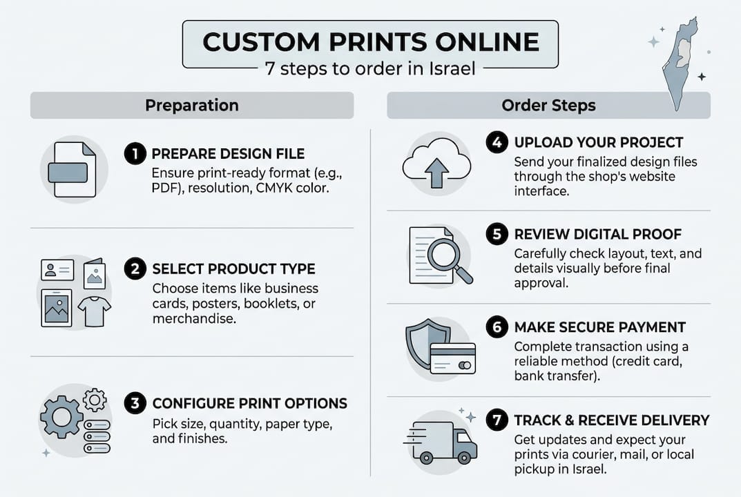 Infographic guide for ordering custom prints