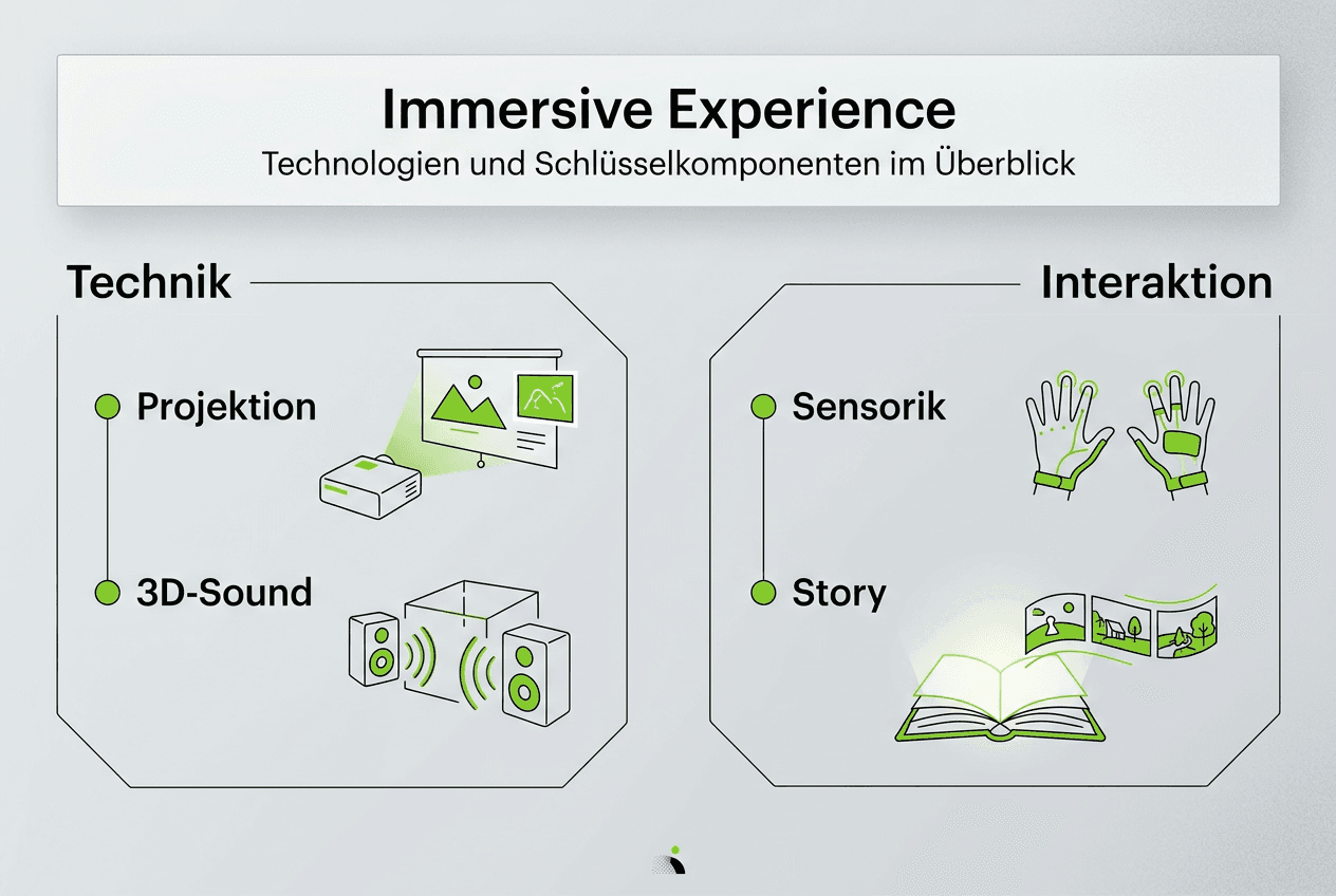 Übersicht der Bausteine einer immersiven Experience
