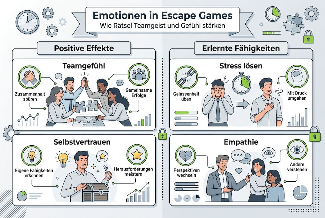 Infografik: Wie Escape Rooms unsere Gefühle beeinflussen