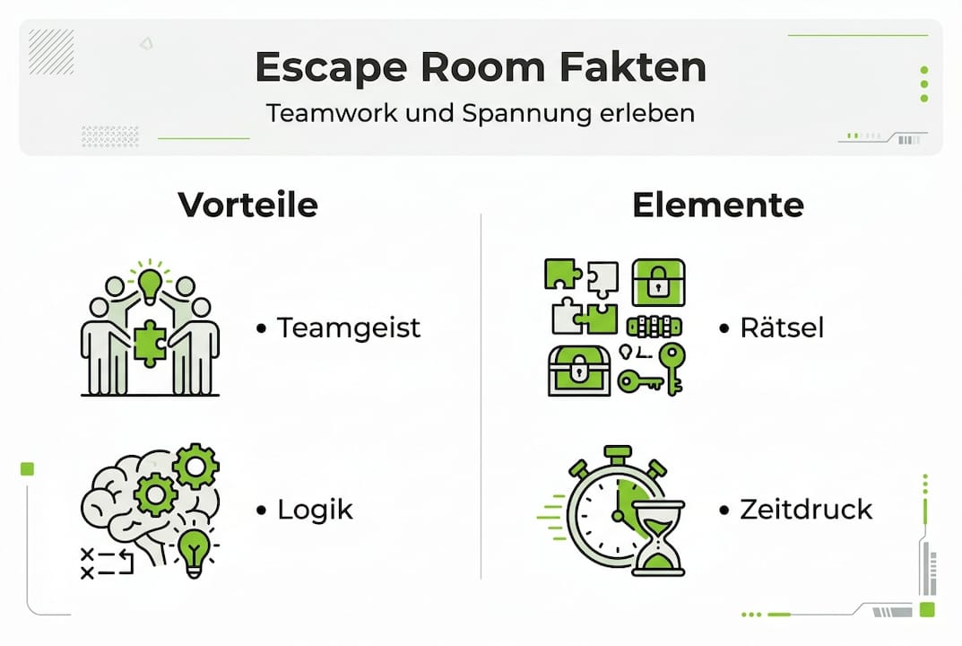 Escape Rooms: Die wichtigsten Vorteile und typische Bestandteile auf einen Blick