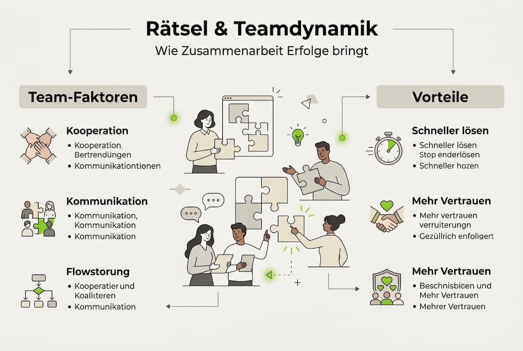 Übersicht: Wie gemeinsames Rätsellösen den Teamgeist stärkt