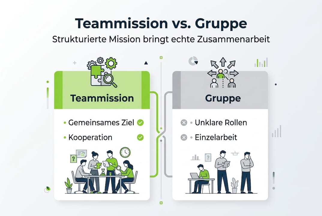 Infografik: Teamarbeit und Gruppendynamik im Escape Room – So gelingt das gemeinsame Abenteuer