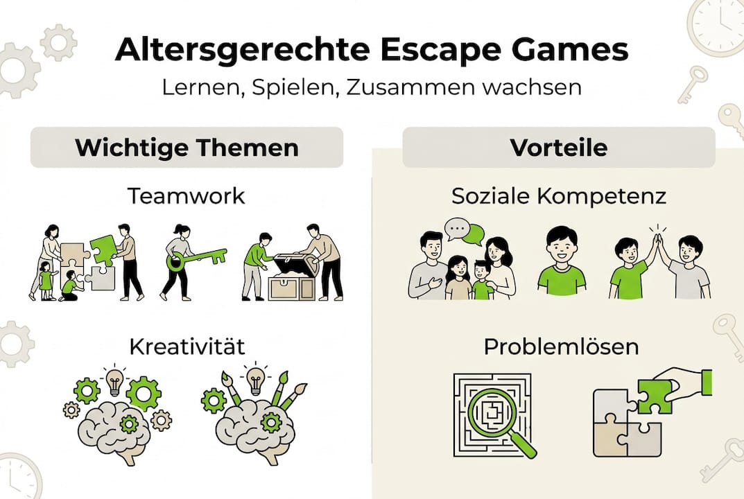 Infografik: Escape Games nach Altersgruppen im Überblick