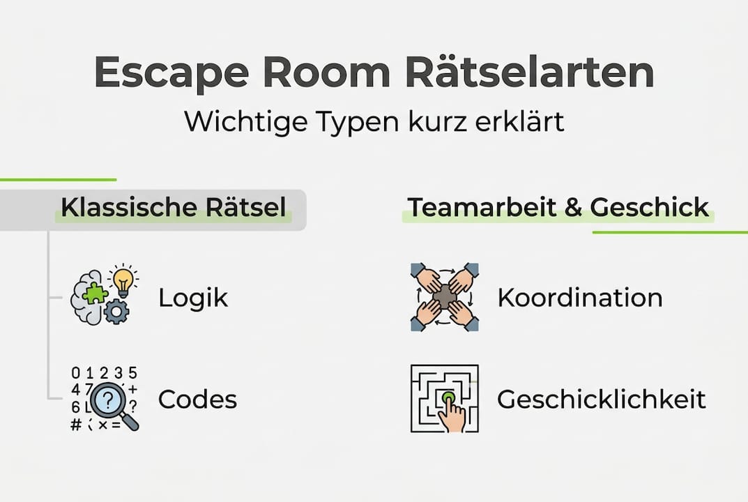 Übersicht: Die beliebtesten Rätseltypen im Escape Room