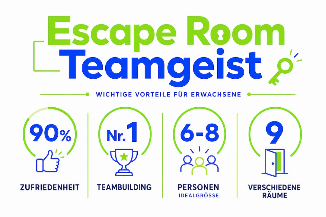 Infografik: Warum Escape Rooms für Erwachsene ein echtes Highlight sind